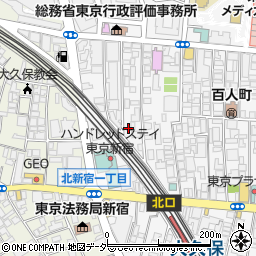 東京都新宿区百人町2丁目24-6周辺の地図