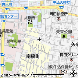 東京都新宿区矢来町20周辺の地図