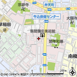 東京都新宿区弁天町133周辺の地図