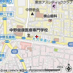 東京都中野区中野2丁目19-2周辺の地図