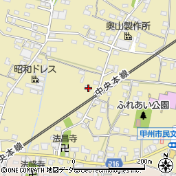 山梨県甲州市塩山上塩後606周辺の地図