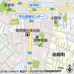 東京都新宿区弁天町100周辺の地図