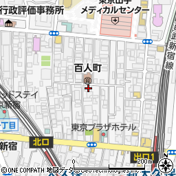東京都新宿区百人町2丁目17-13周辺の地図