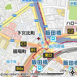 東京都新宿区下宮比町1-8周辺の地図