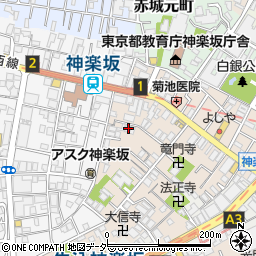 東京都新宿区横寺町31周辺の地図
