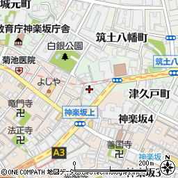 東京都新宿区白銀町1周辺の地図