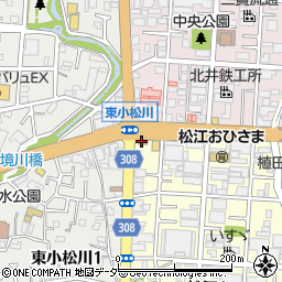 すき家１４号江戸川松江店周辺の地図