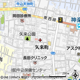 東京都新宿区矢来町46周辺の地図