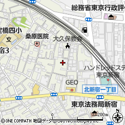 Ｎａｎｏ北新宿２周辺の地図