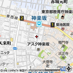 東京都新宿区矢来町101周辺の地図