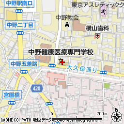 東京都中野区中野2丁目20周辺の地図