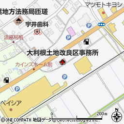 千葉県大利根土地改良区周辺の地図
