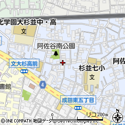 東京都杉並区阿佐谷南3丁目17-4周辺の地図