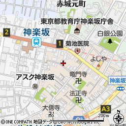 東京都新宿区横寺町5周辺の地図
