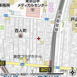 東京都新宿区百人町2丁目8-6周辺の地図