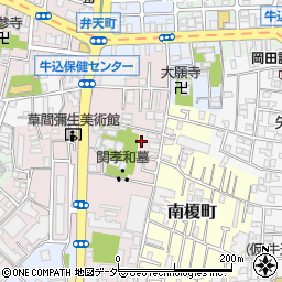 東京都新宿区弁天町66周辺の地図