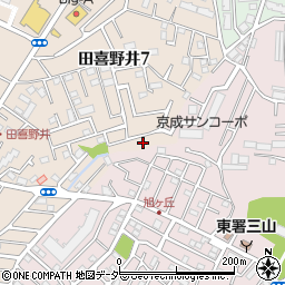 千葉県船橋市田喜野井7丁目6周辺の地図