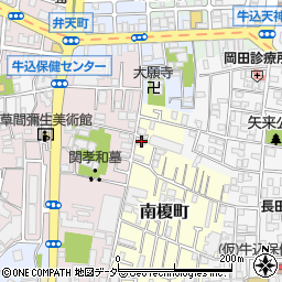 東京都新宿区南榎町7周辺の地図