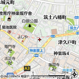 東京都新宿区白銀町1-6周辺の地図