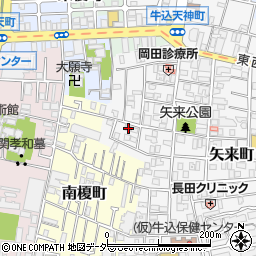 東京都新宿区矢来町22周辺の地図