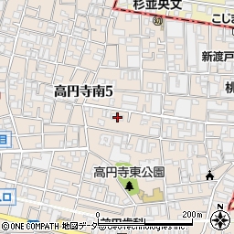 住宅金融支援機構高円寺宿舎周辺の地図