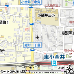 ＳＡＮパーク東小金井１駐車場周辺の地図