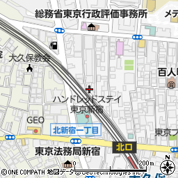 ハイネスプラザ新宿５周辺の地図