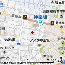 東京都新宿区矢来町102周辺の地図