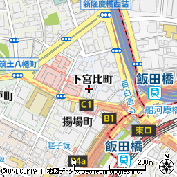 東京都新宿区下宮比町3-2周辺の地図