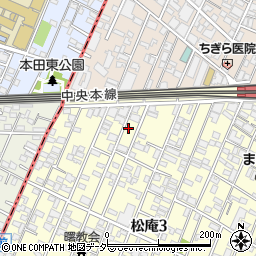 東京都杉並区松庵3丁目21-6周辺の地図