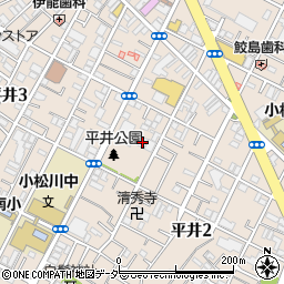 東京都江戸川区平井2丁目16-22周辺の地図