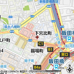 東京都新宿区下宮比町3周辺の地図