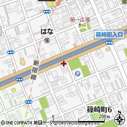 さつまっ子ラーメンショップ　篠崎店周辺の地図