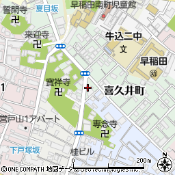 東京都新宿区喜久井町37周辺の地図