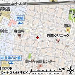 エスポワール高円寺周辺の地図