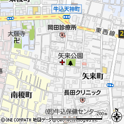 東京都新宿区矢来町31周辺の地図