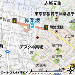 東京都新宿区横寺町30周辺の地図