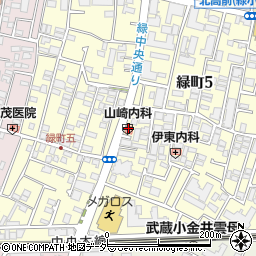 竹の葉薬局小金井緑町店周辺の地図