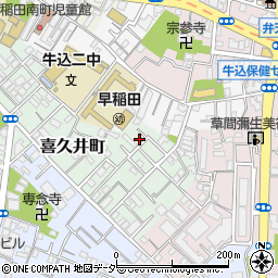 東京都新宿区喜久井町81周辺の地図