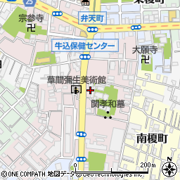 東京都新宿区弁天町102周辺の地図