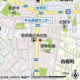 東京都新宿区弁天町102周辺の地図