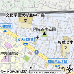 東京都杉並区阿佐谷南3丁目14-11周辺の地図