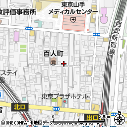 東京都新宿区百人町2丁目16-2周辺の地図