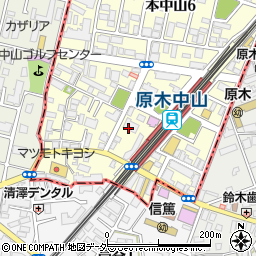 明光義塾　原木中山駅前教室周辺の地図