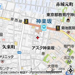 東京都新宿区矢来町103周辺の地図