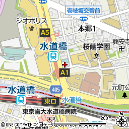 NEW YORKER’S Cafe 水道橋東口店周辺の地図