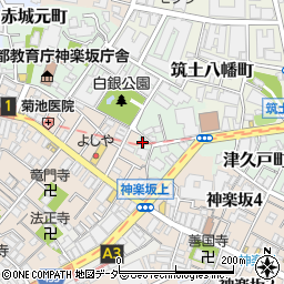 東京都新宿区白銀町26周辺の地図