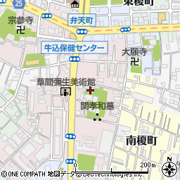 東京都新宿区弁天町103周辺の地図