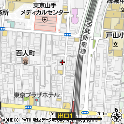 東京都新宿区百人町2丁目8-13周辺の地図