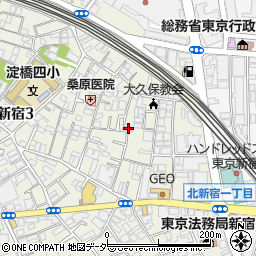Ｋ－ｈｏｕｓｅ北新宿周辺の地図
